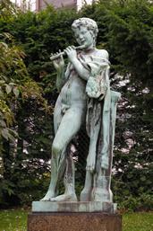 Fl�jtespillende Satyrdreng (Young Satyr Playing Flute), K�benhavn, Denmark