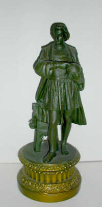 Columbus figurine (42 cm high) in the collection of the author of this website