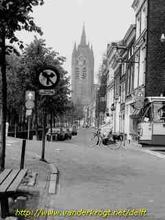Delft - Oude Delft hoek Peperstraat
