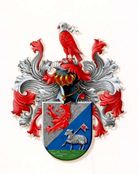 Geregistreerd familiewapen Van der Krogt