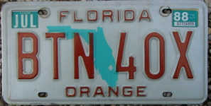 Florida License Plate