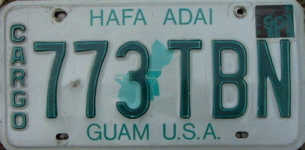 Guam License Plate