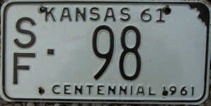 Kansas License Plate