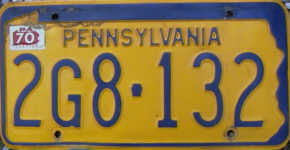 Pennsylvania License Plate