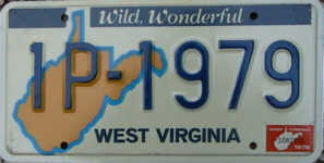 W Virginia License Plate