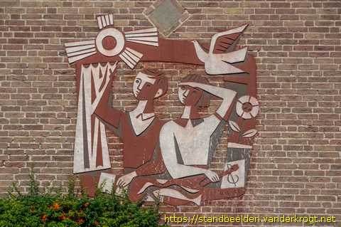 Bemmel - Sgrafitto Jongen en Meisje