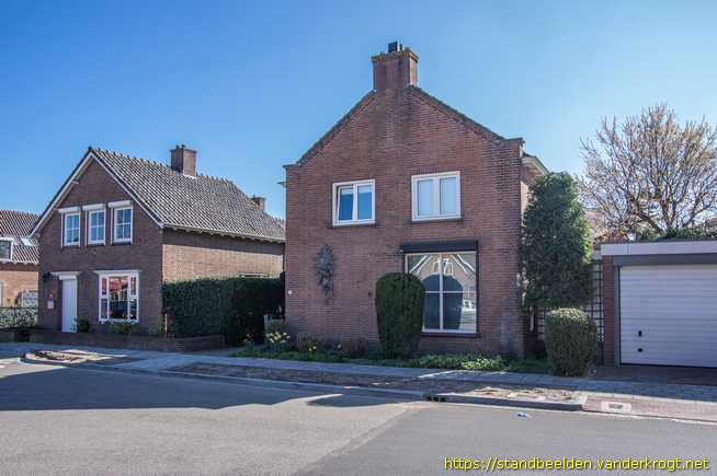 Hedel -  Keramisch wandkunstwerk zon en vogel