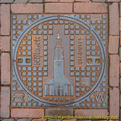 Nijkerk -  Putdeksel Nijkerk 600 jaar stadsrechten