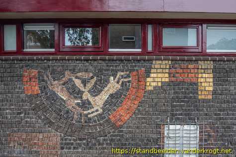 Groningen -  Wandkunst kleuterschool De Reiger