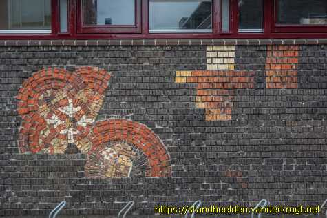 Groningen - Wandkunst kleuterschool De Reiger