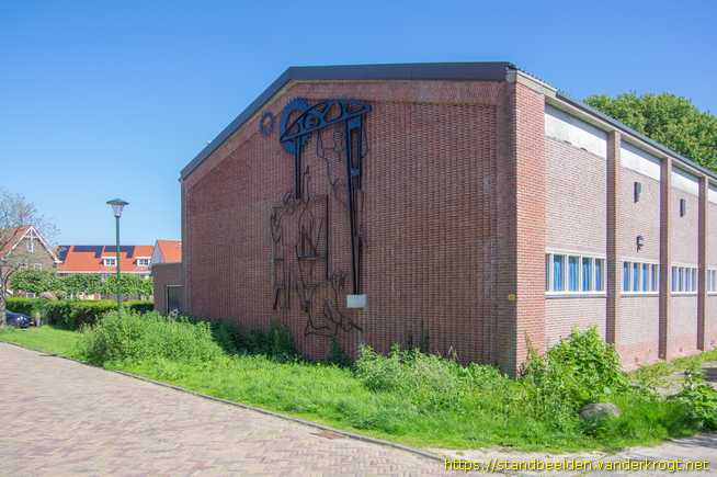 Enkhuizen -  Metaalreliëf De Techniek