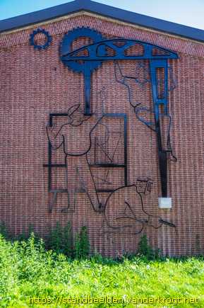 Enkhuizen -  Metaalreliëf De Techniek