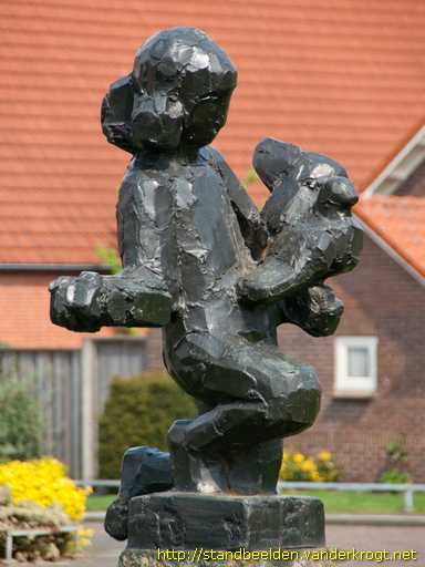 Enschede -  Kind met vogels