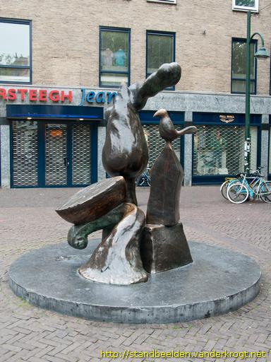 Delft -  Vogel, boom, boot en water