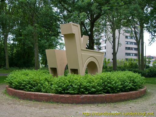 Delft -  Speelplastiek paarden
