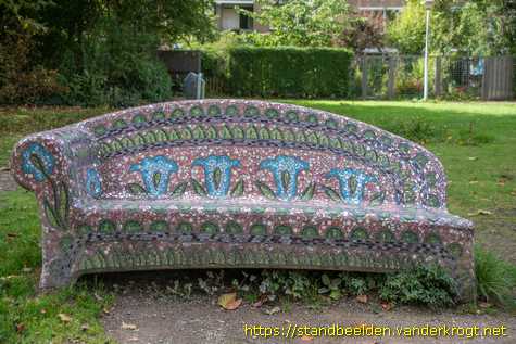 Delft -  Social Sofa 'Blauwe bloemen'