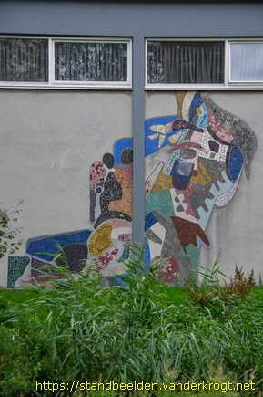 Den Haag - Mozaïek met mensfiguur