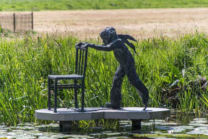 Rijpwetering -  Schaatser met stoel