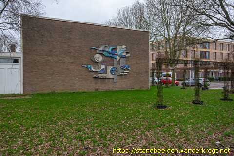 Voorschoten -  Keramisch reliëf