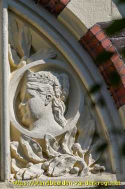 Assen - Willem III en Emma, rijks- en provinciewapen