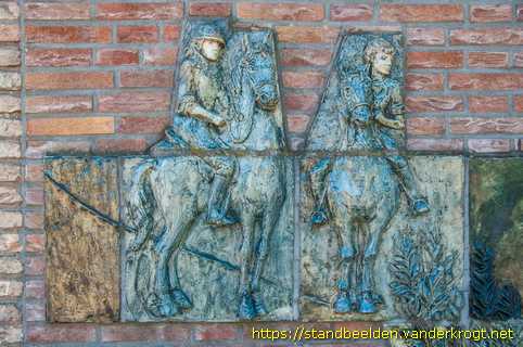 Barneveld - Wandreliëf kinderen bij bron