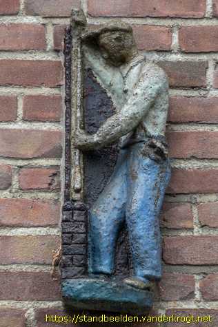Groningen - Portiekdecoratie Beroepen Scheldestraat
