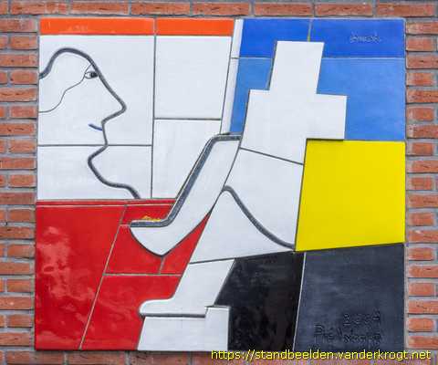 Haarlem - Tegeltableaus 'Mondriaan'