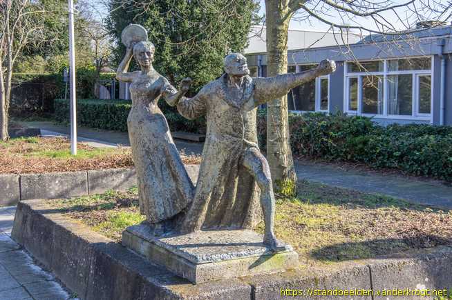 Baarn - Pantalone en Colombine met Bokspringende Arlecchio