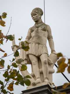 Vlissingen - Neptunus met Afrika, Europa, Azië en Amerika