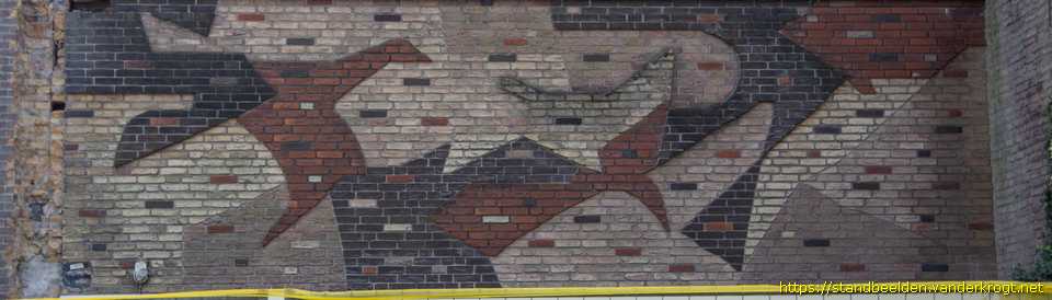 Alphen aan den Rijn - Baksteenmozaïek vogels