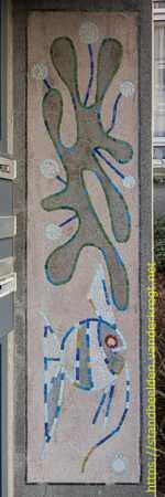 Den Haag - Portiekornamenten mozaïek