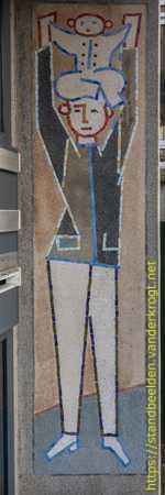 Den Haag - Portiekornamenten mozaïek