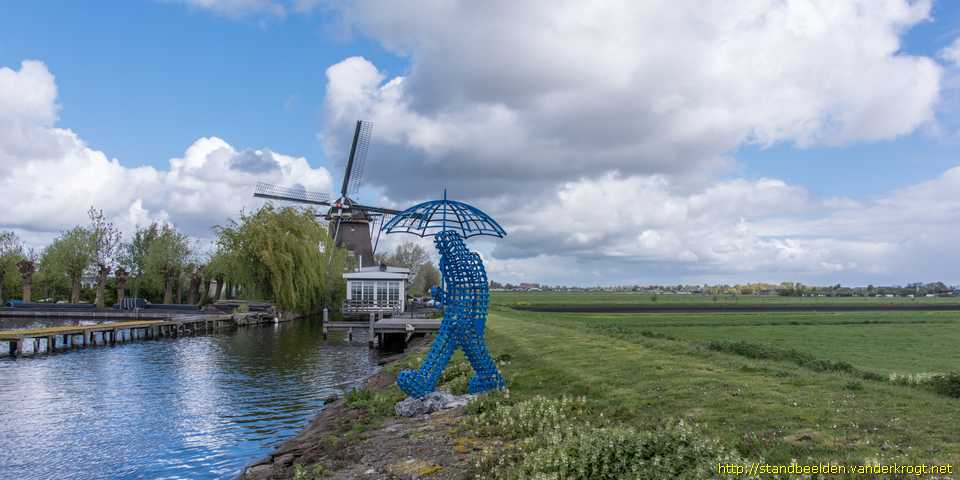 Rijnsaterwoude - Man met Paraplu