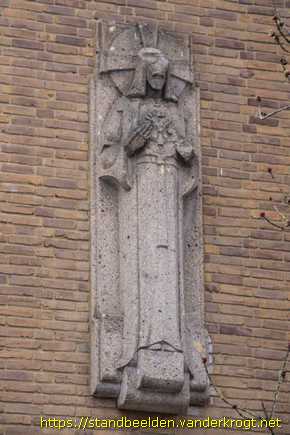 Leiden - Twee Heilig Hartbeelden