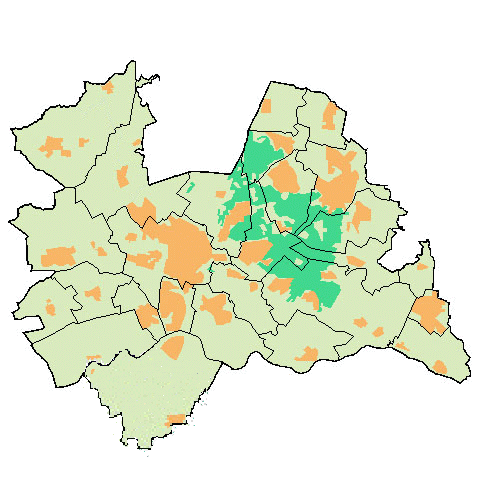 Alleen gemeentes met objecten zijn aanklikbaar!