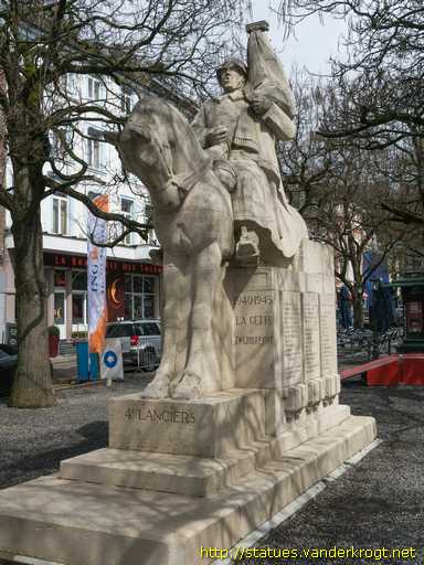 Spa /  Monument au 4ème Régiment de Lanciers