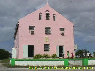 San Salvador Island /  Portrait of Christopher Columbus