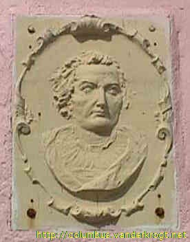 San Salvador Island /  Portrait of Christopher Columbus