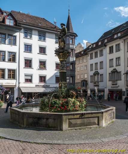 Schaffhausen /  Metzger- oder Landsknechtbrunnen