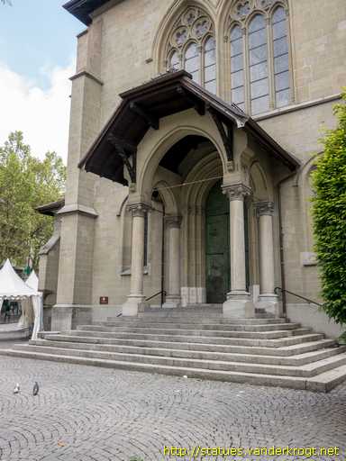 Lausanne /  Portes de bronze avec les quatre évangélistes