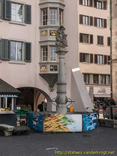 Zürich /  Fischmarkt- oder Samsonbrunnen