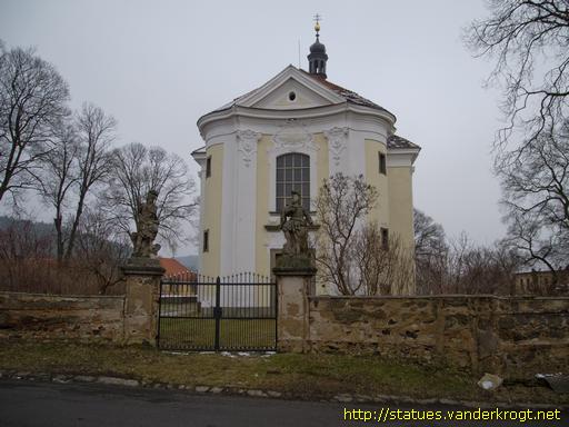 Žinkovy /  Sochy svatých kolem kostela Svatého Václava