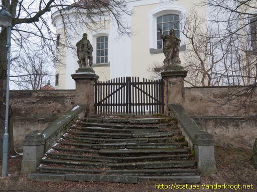 Žinkovy /  Sochy svatých kolem kostela Svatého Václava