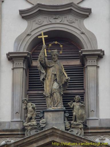 Praha /  Sochy svatých na kostel Svatého Jana Nepomuckého