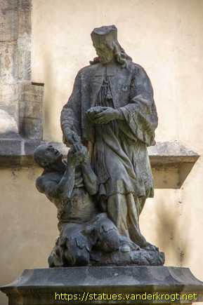 Praha /  Svatý Jan Nepomucký jako almužník