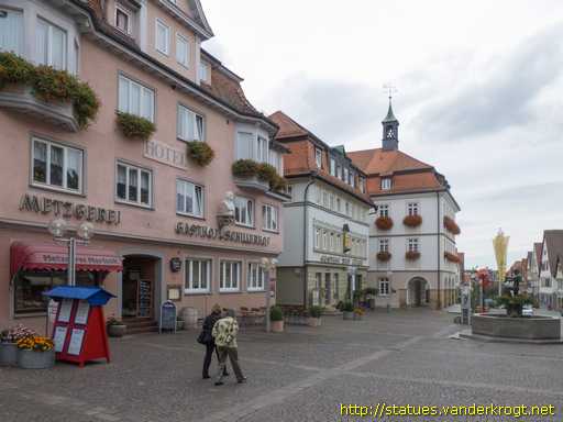 Marbach am Neckar /  Schiller-Büste  am Schillerhof