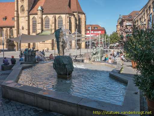 Heilbronn /  Neuer Stadtbrunnen oder Komödiantenbrunnen