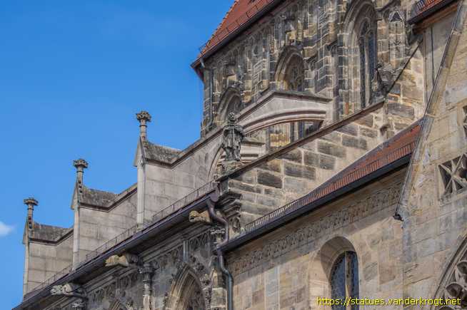 Bamberg /  Stark verwitterte Sandsteinstatue