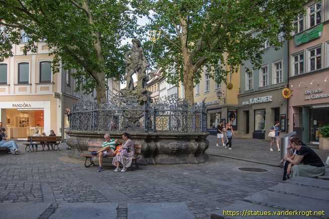 Bamberg /  Neptunusbrunnen 'Gabelmann'