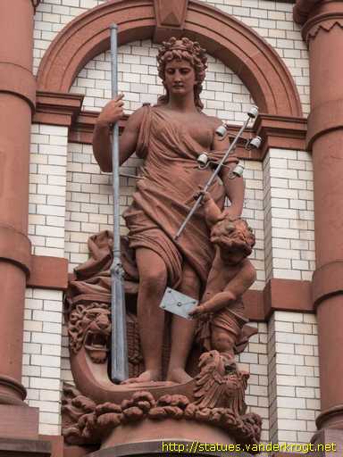 Schwerin /  Allegorie Post und Telegraph